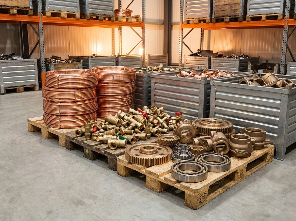 Cobre, bronze, inox e metais não ferrosos